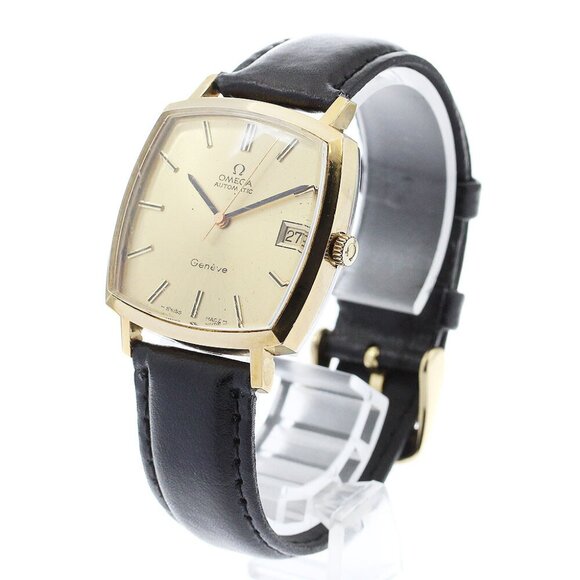 OMEGA Geneve 162.0052 Date Square Cal.1012 gold Dial Automatic Men's - Picture 9 of 13